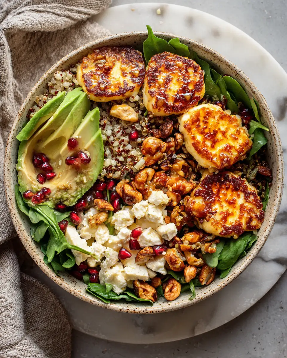 Crispy Hot Honey Halloumi Bowls: A Flavor Explosion in Every Bite - Featured Image