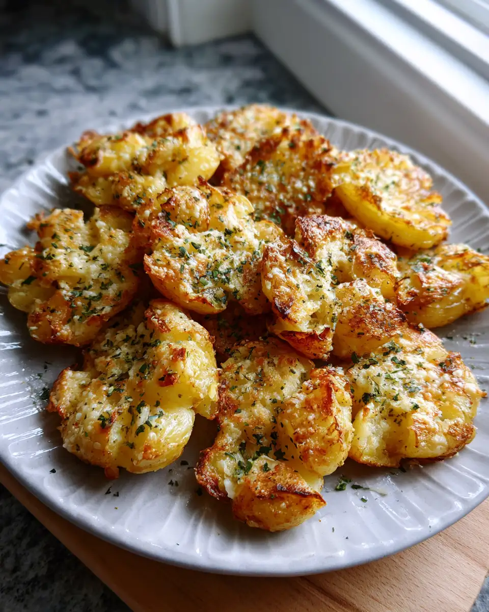 Final dish - Crispy Parmesan Ranch Smashed Potatoes: The Ultimate Comfort Food Makeover