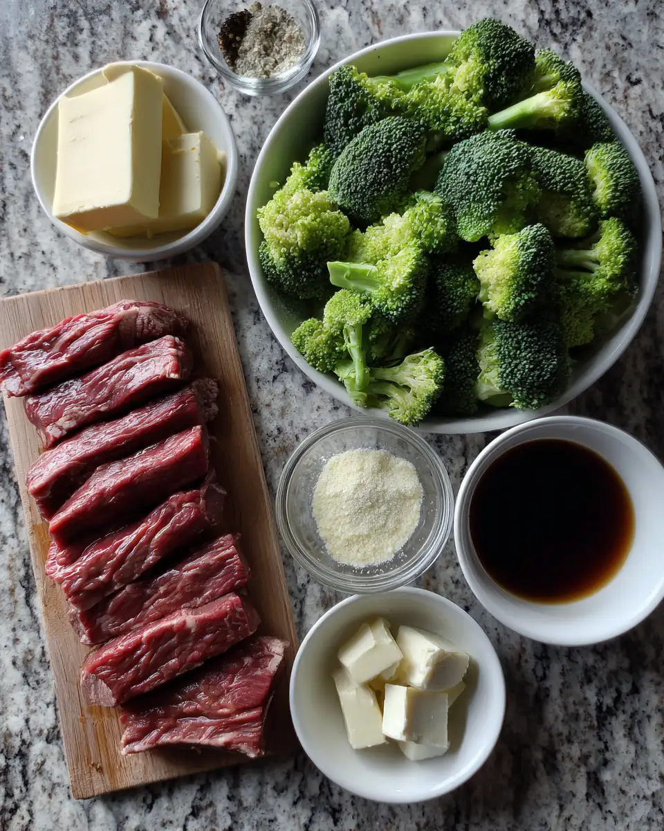 Ingredients for Savor the Flavor: Irresistible Garlic Butter Beef and Broccoli Delight