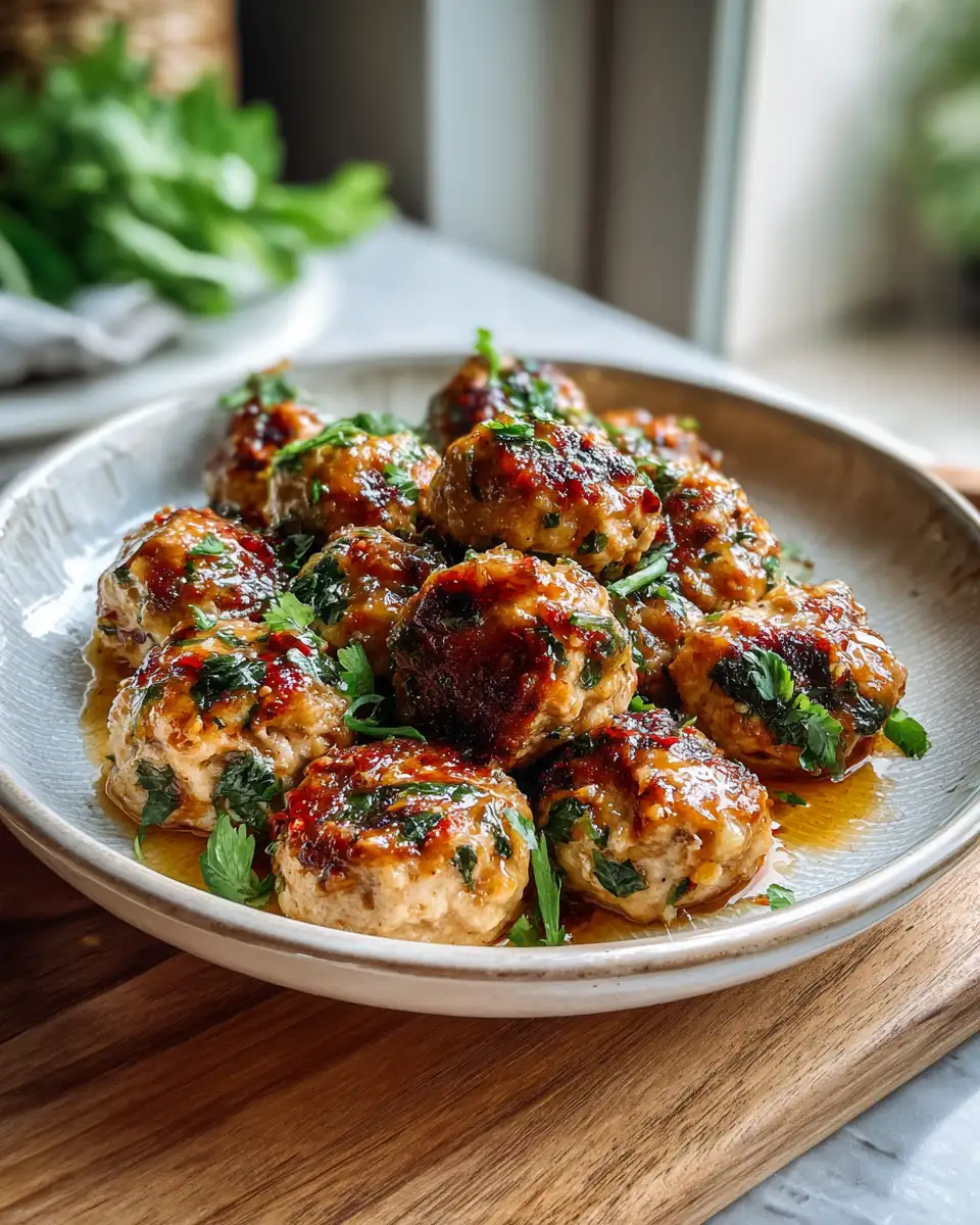 Final dish - Savory Garlic Butter Chicken Meatballs That Melt in Your Mouth