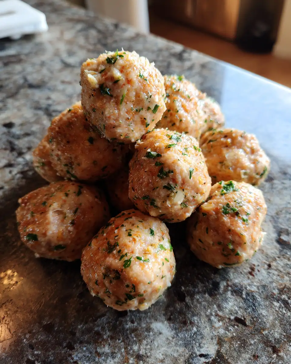 Ingredients for Savory Garlic Butter Chicken Meatballs That Melt in Your Mouth
