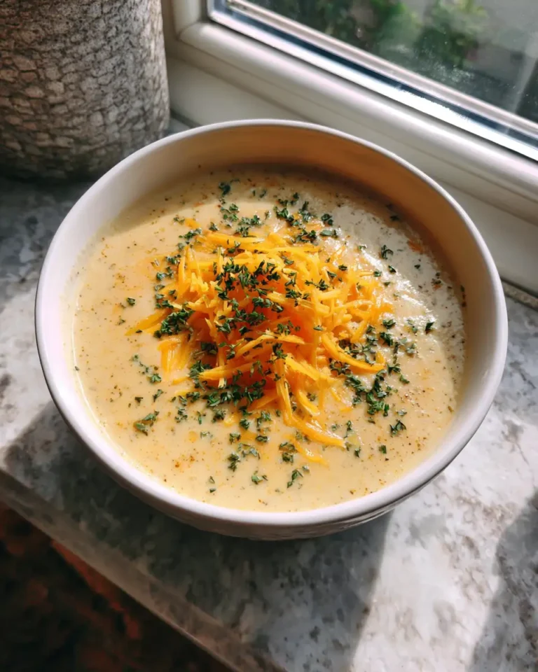 Creamy Garlic Cauliflower Cheddar Soup: A Comforting Bowl of Flavor - Featured Image