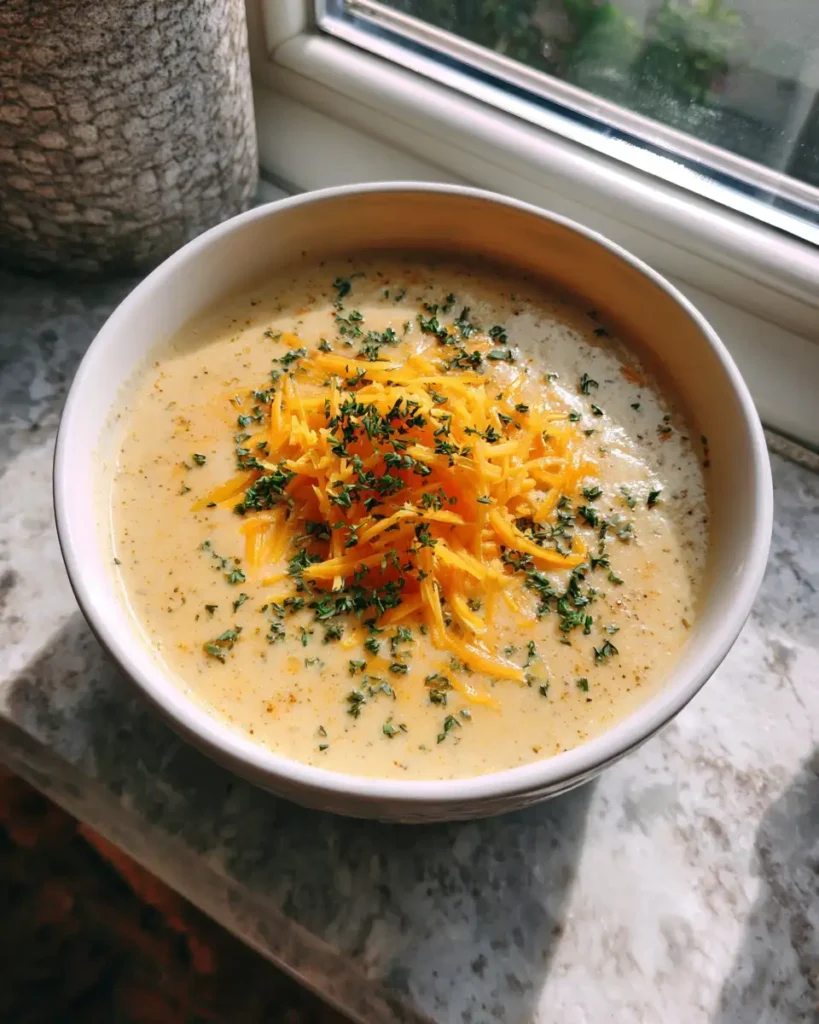 Creamy Garlic Cauliflower Cheddar Soup: A Comforting Bowl of Flavor - Featured Image