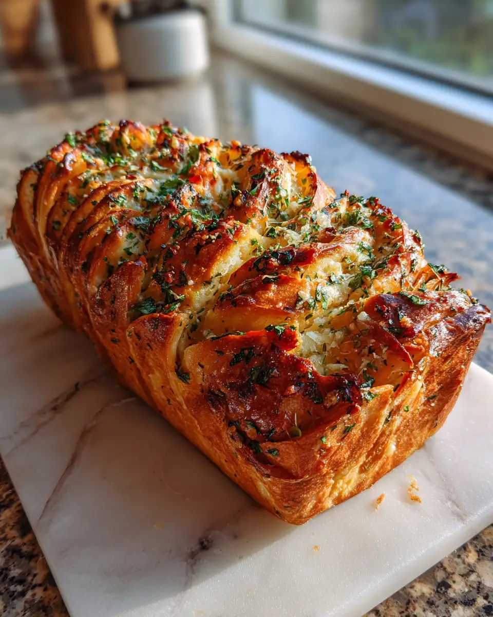 Final dish - Irresistible Garlic Herb Pull-Apart Bread: A Flavorful Twist on a Classic Treat
