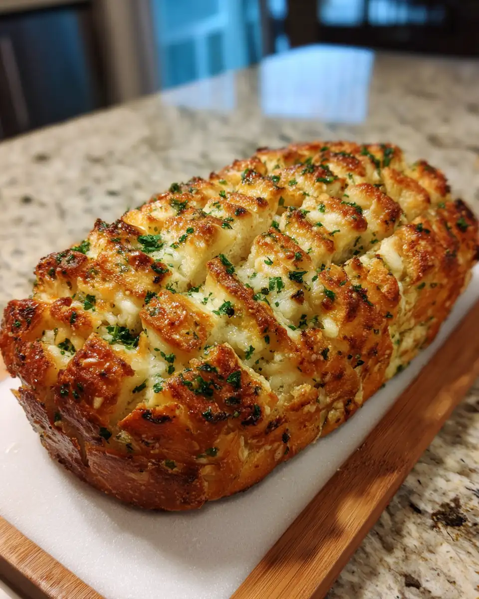 Final dish - Irresistible Garlic Parmesan Pull-Apart Bread: A Flavorful Feast for Your Senses