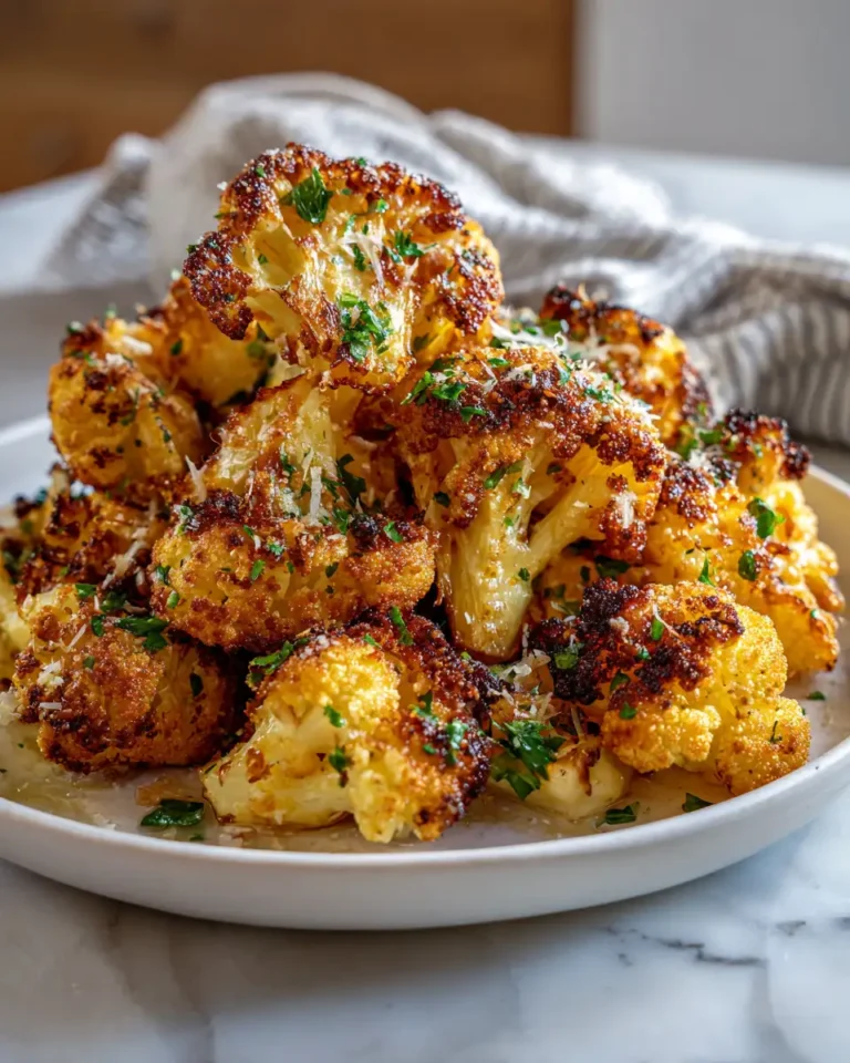Irresistibly Crispy Garlic Parmesan Roasted Cauliflower Delight - Featured Image