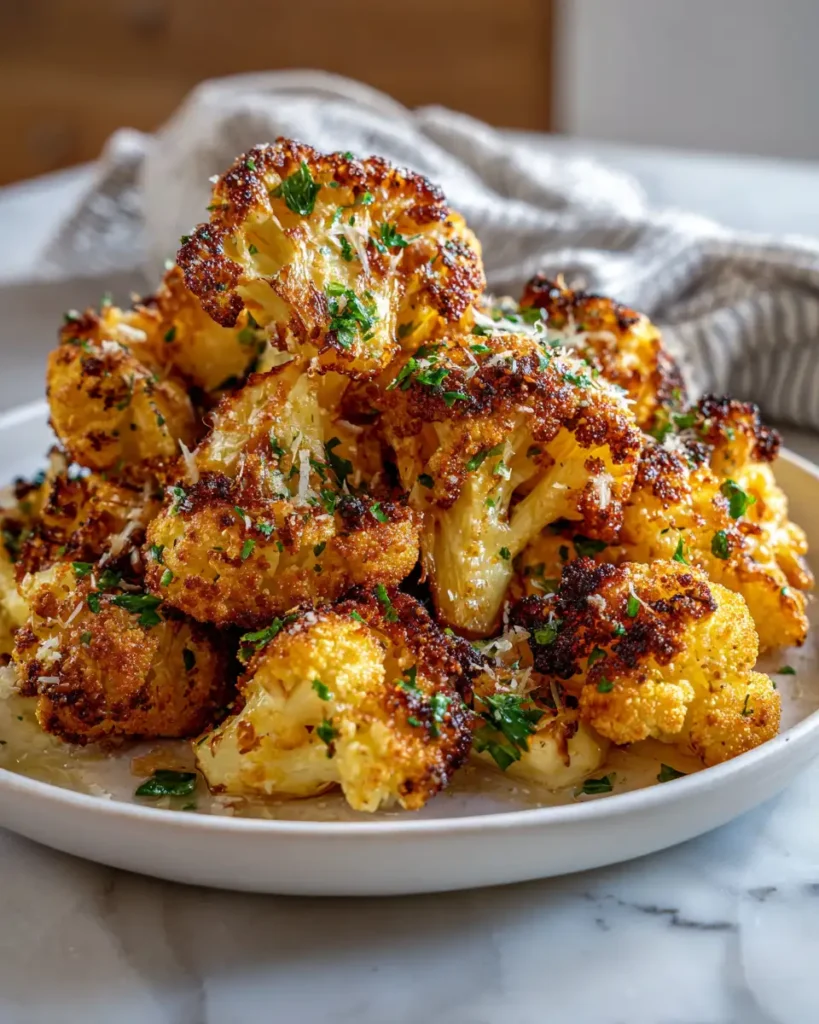 Irresistibly Crispy Garlic Parmesan Roasted Cauliflower Delight - Featured Image