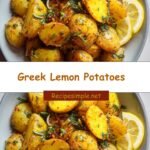 Zesty Greek Lemon Potatoes: A Burst of Sunshine on Your Plate