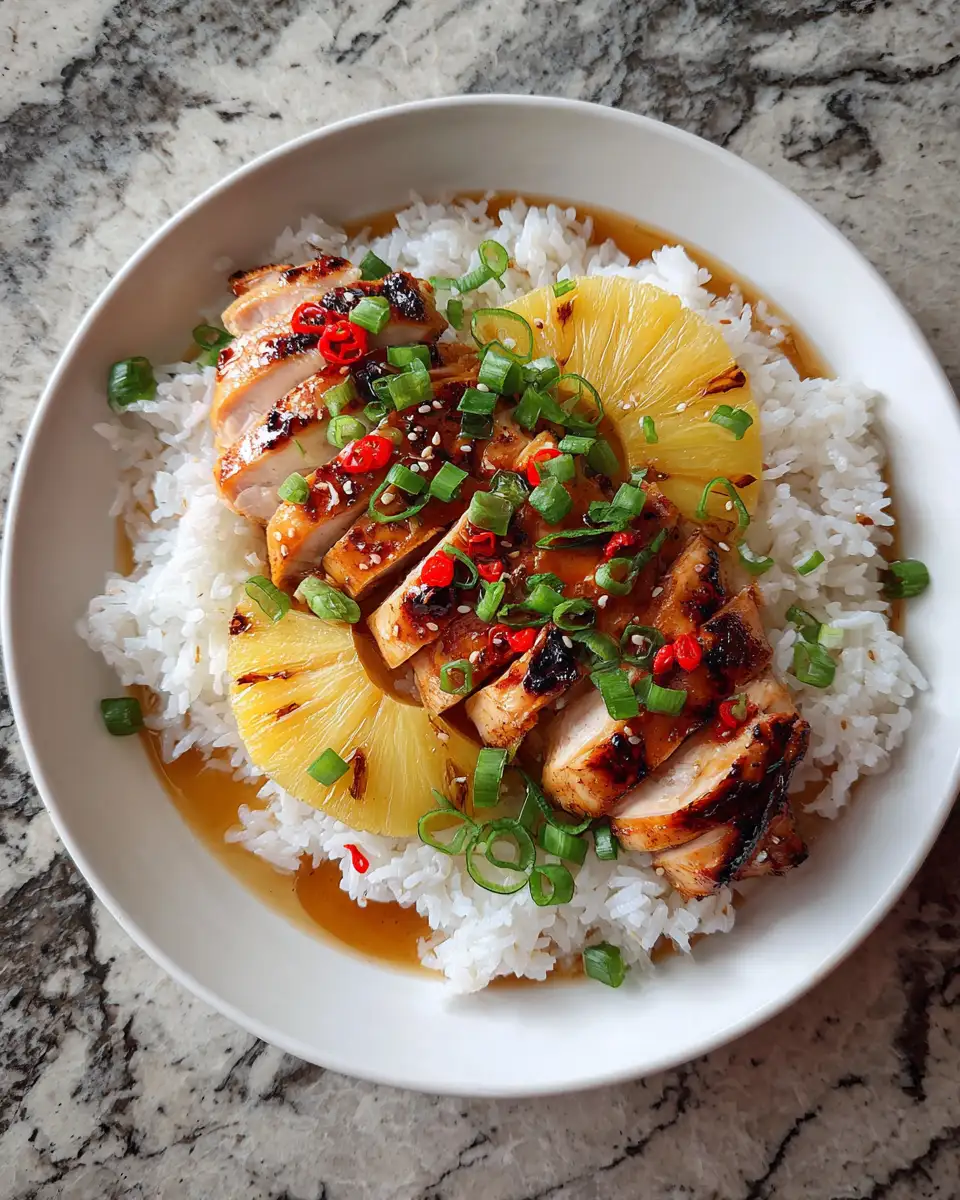 Final dish - Savor the Summer: Grilled Teriyaki Pineapple Chicken Bliss