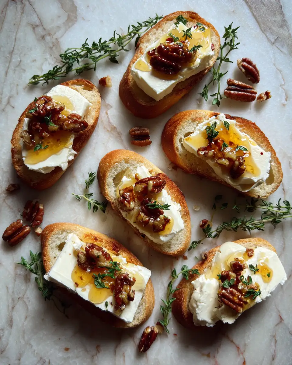 Ingredients for Sizzling Hot Honey Baked Brie Crostini: A Flavor Explosion