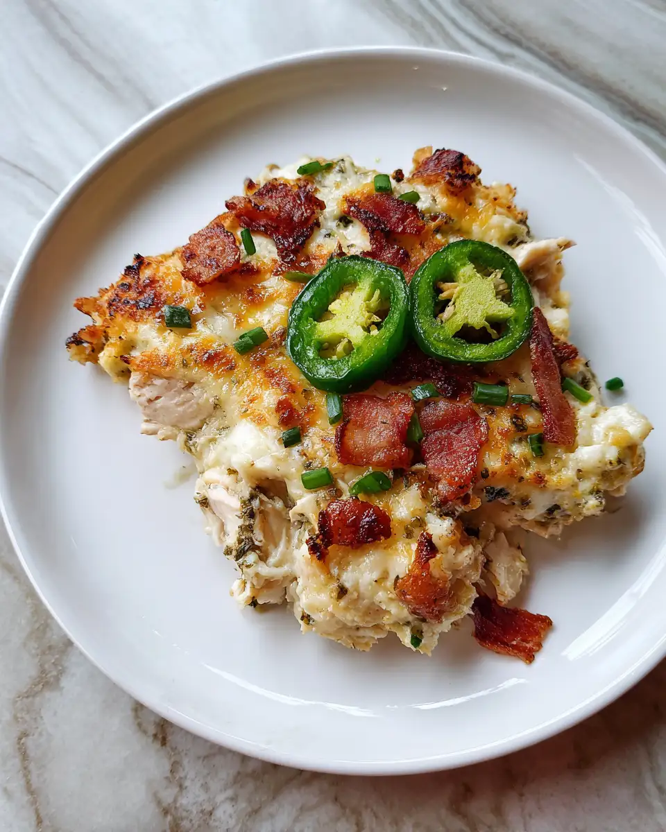 Spice Up Dinner with a Jalapeño Popper Chicken Casserole Twist - Featured Image