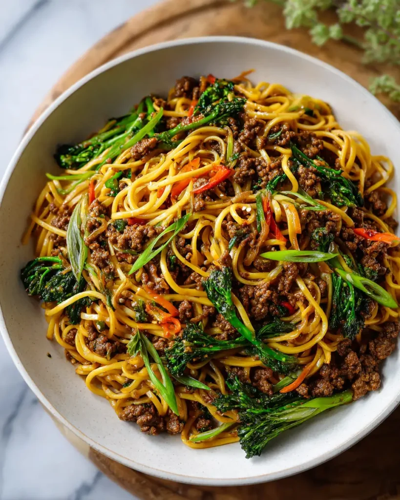 Savory Korean Ground Beef Noodles for a Quick Flavorful Feast - Featured Image
