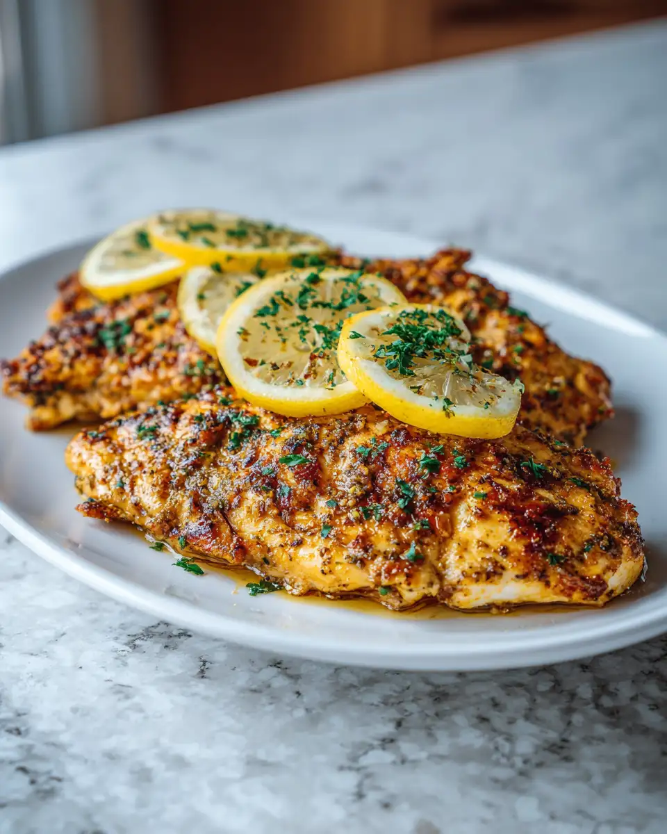 Final dish - Zesty Lemon Chicken Romano: A Flavorful Twist on a Classic Dish