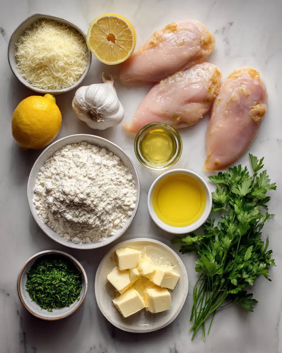 Ingredients for Zesty Lemon Chicken Romano: A Flavorful Twist on a Classic Dish
