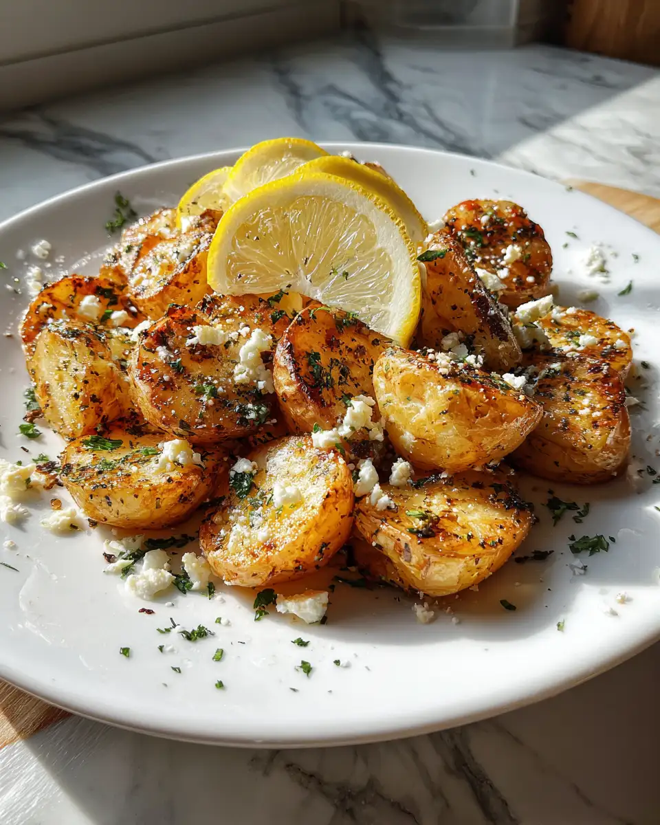 Final dish - Zesty Delights: Discover the Magic of Lemon Greek Feta Potatoes