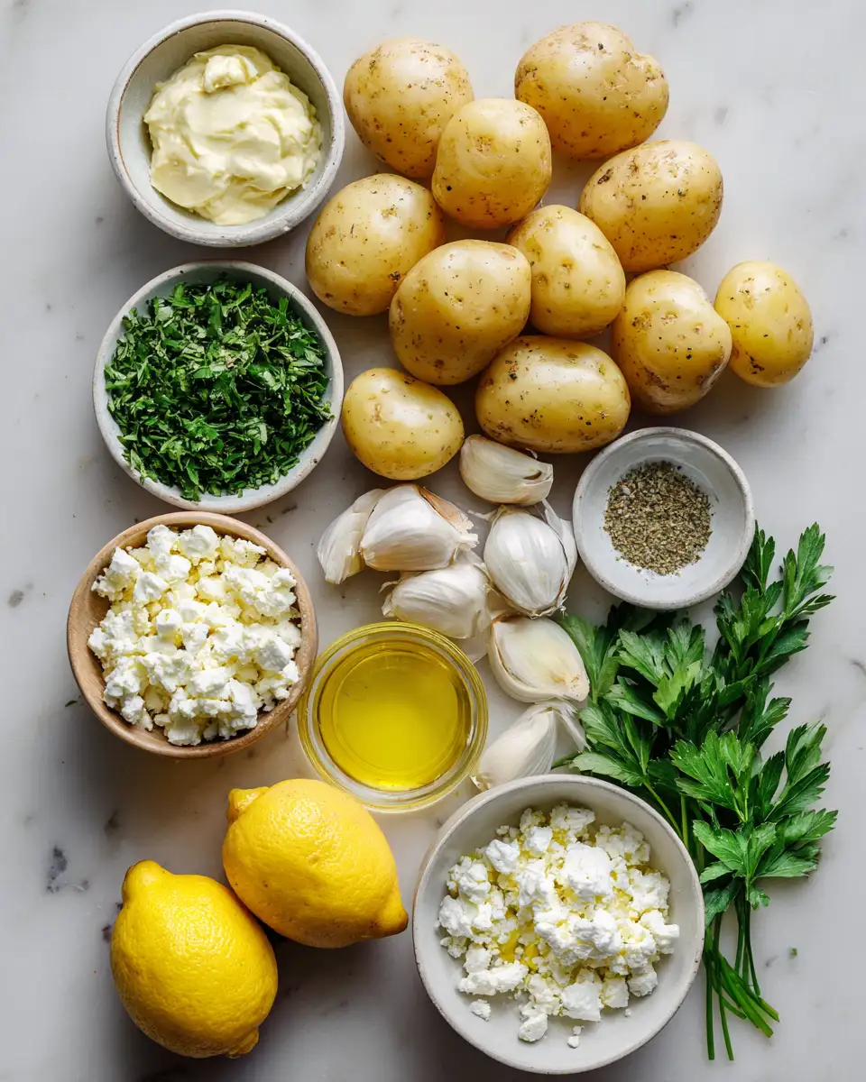 Ingredients for Zesty Delights: Discover the Magic of Lemon Greek Feta Potatoes