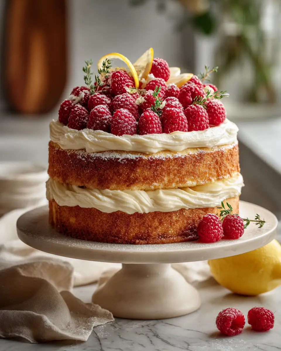 Zesty Delights: Indulge in a Lemon Raspberry Butter Cake Masterpiece - Featured Image