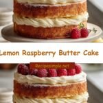 Zesty Delights: Indulge in a Lemon Raspberry Butter Cake Masterpiece