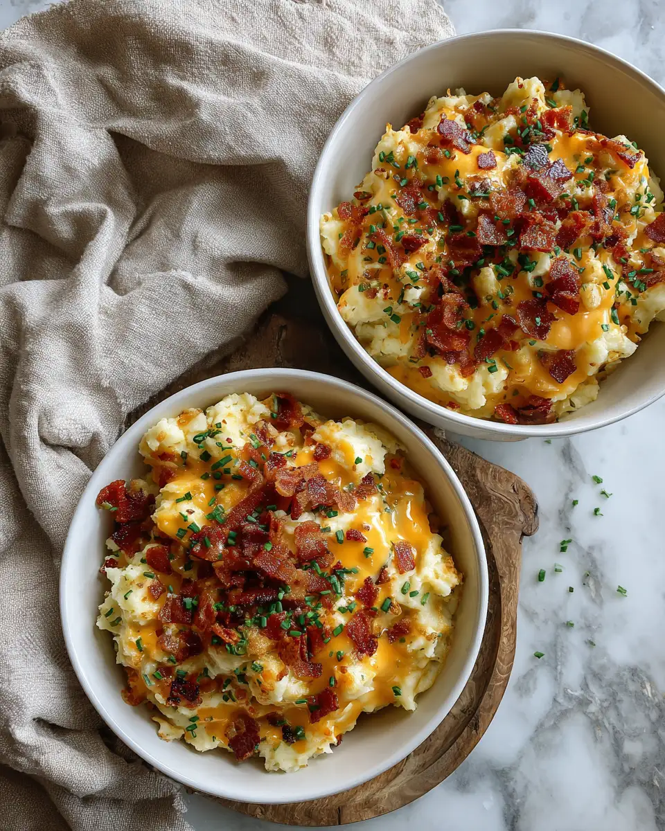 Final dish - Ultimate Comfort: Loaded Bacon Cheddar Mashed Potato Bowls