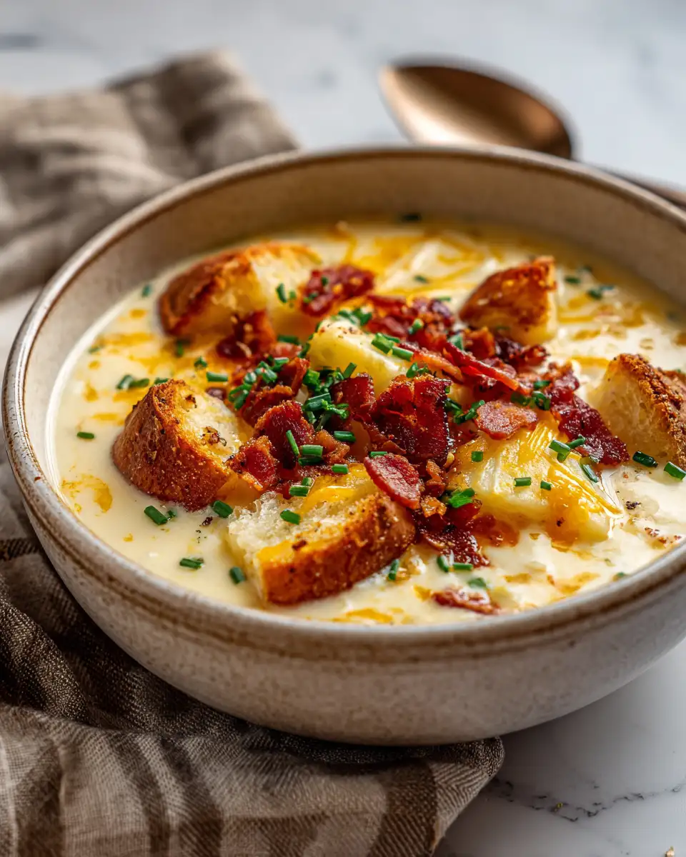 Ultimate Comfort in a Bowl Loaded Baked Potato Chowder Bliss - Featured Image