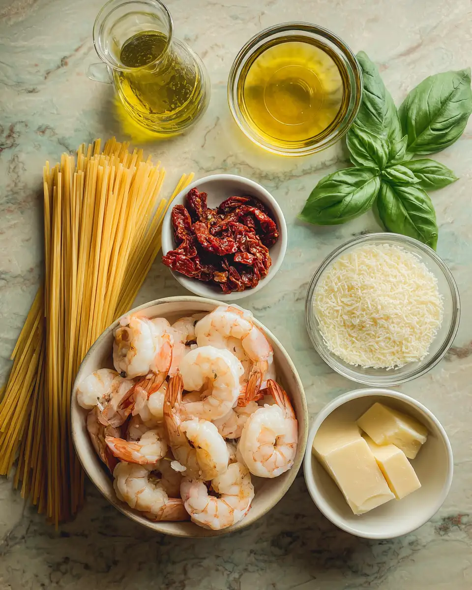 Ingredients for Marry Me Shrimp Pasta: A Love Story on a Plate