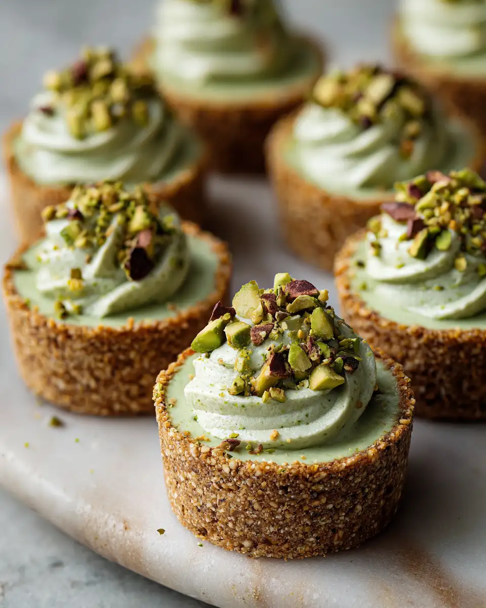 Divine Indulgence: Irresistible Pistachio Cheesecake Cups - Featured Image