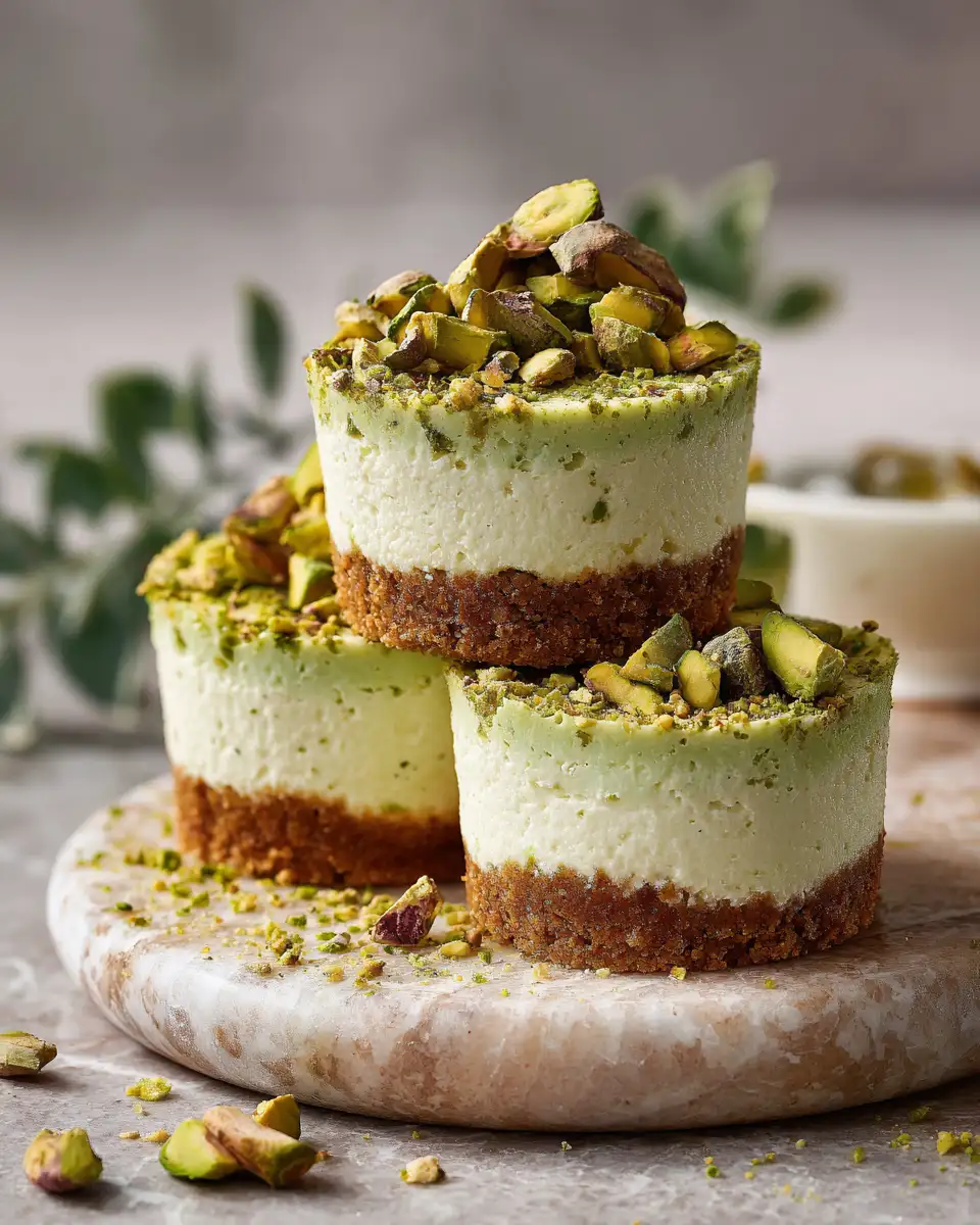 Final dish - Divine Indulgence: Irresistible Pistachio Cheesecake Cups