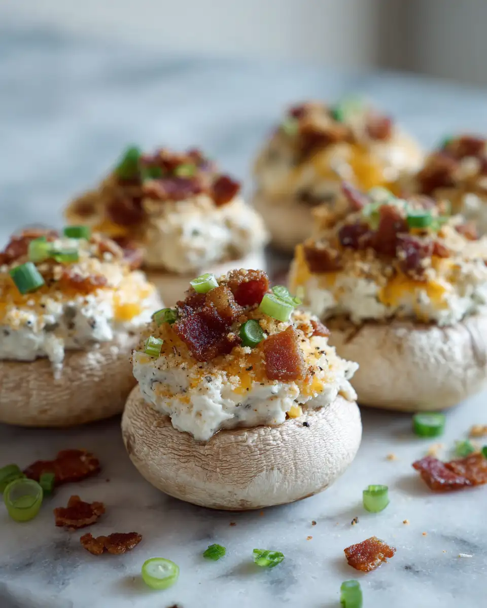 Ingredients for Irresistible Ranch Bacon Stuffed Mushrooms That Will Steal the Show