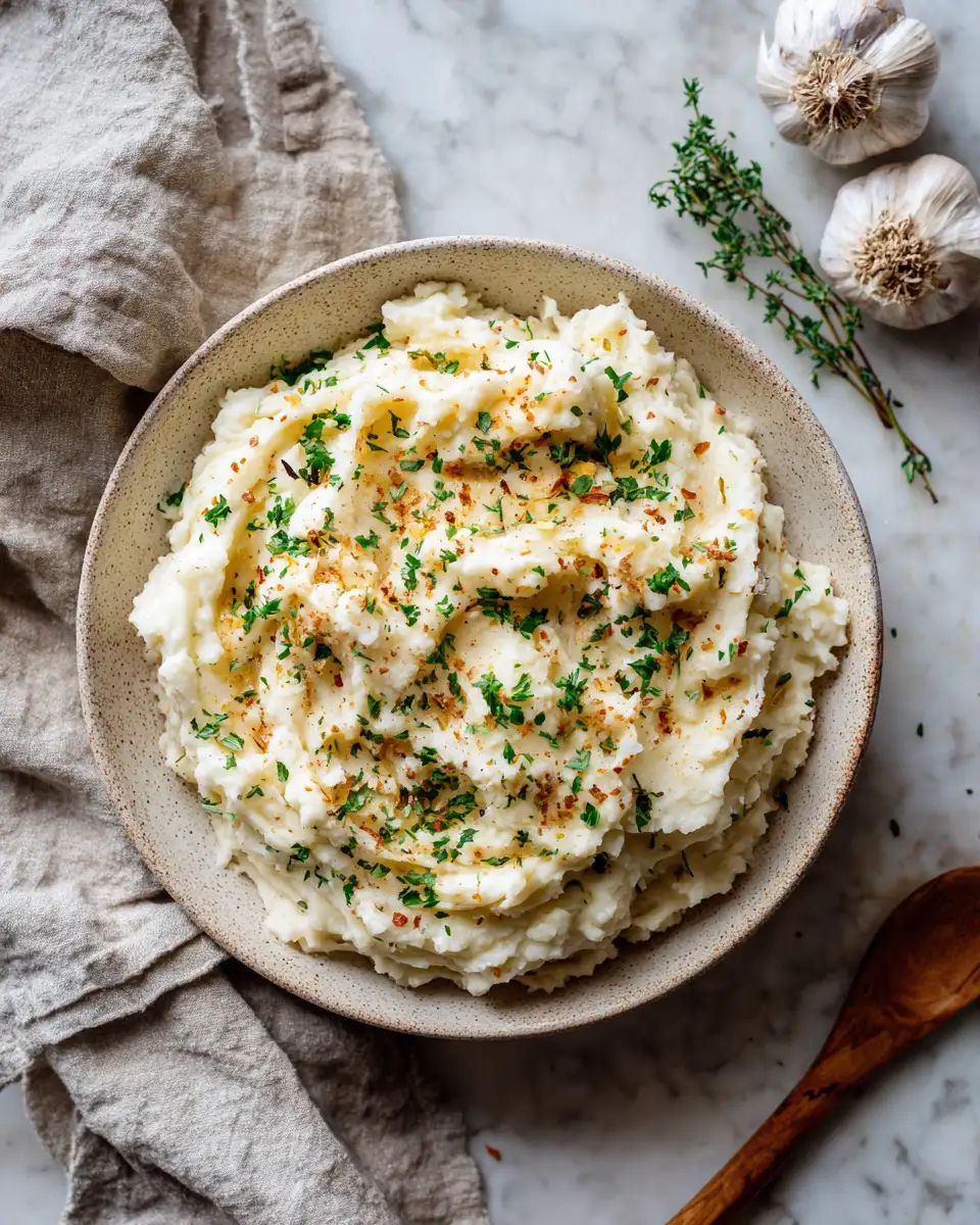 Final dish - Heavenly Creaminess: Discover the Secret to Perfect Roasted Garlic Mashed Potatoes