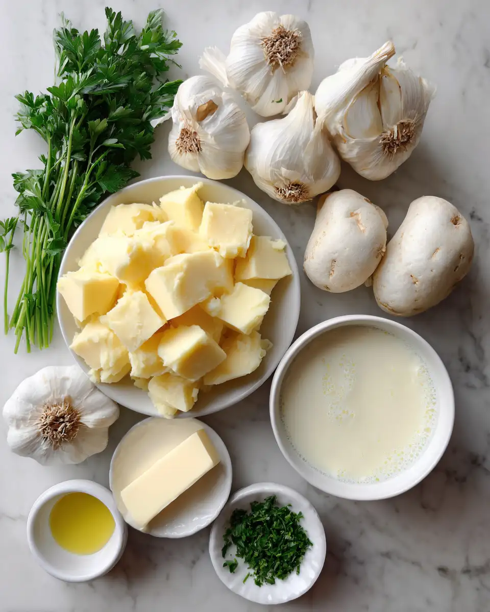 Ingredients for Heavenly Creaminess: Discover the Secret to Perfect Roasted Garlic Mashed Potatoes