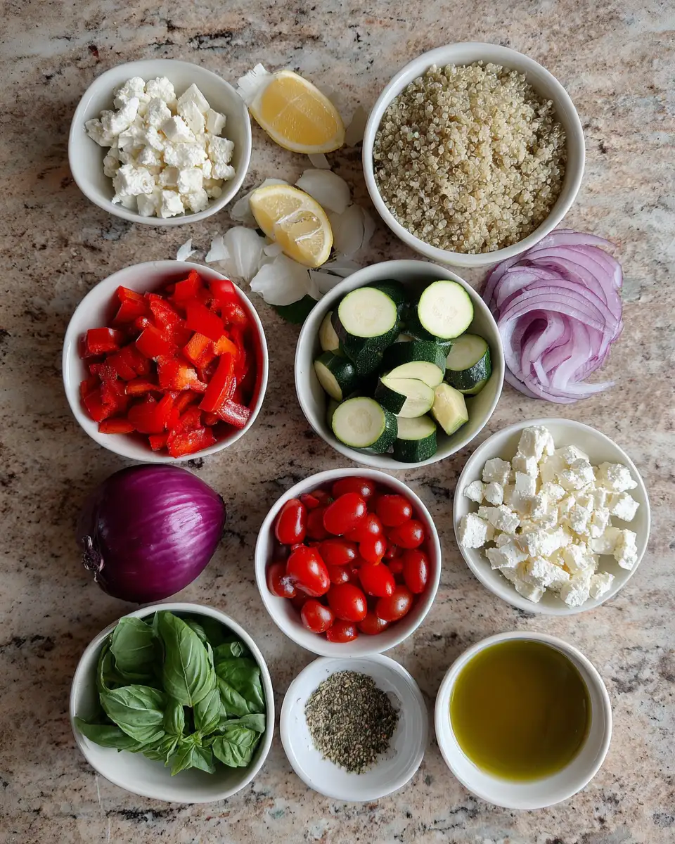 Ingredients for Flavor-Packed Roasted Veggie Feta Grain Bowls That Will Transform Your Lunch Routine
