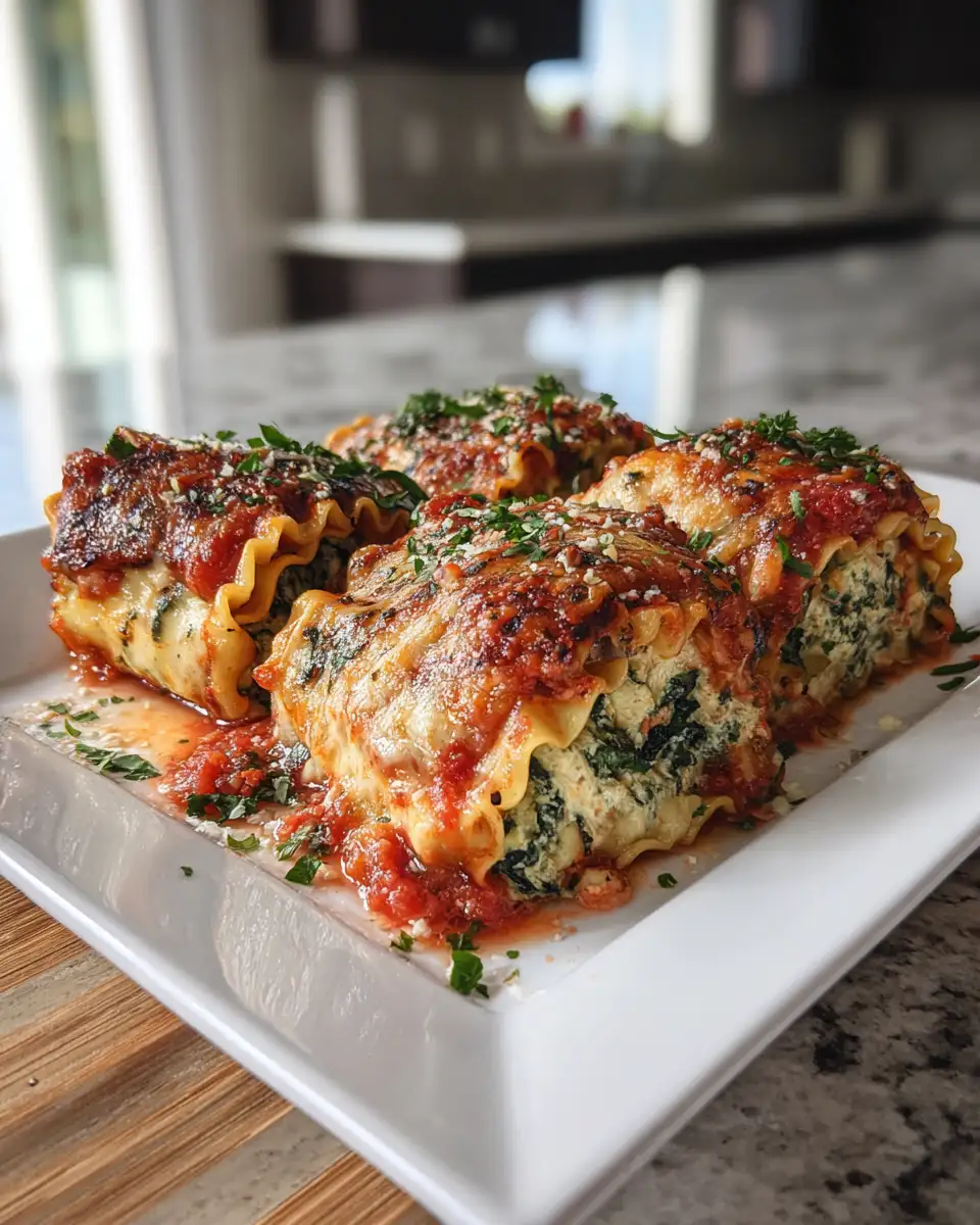 Final dish - Irresistible Spinach Ricotta Lasagna Rolls That Will Elevate Your Dinner Game
