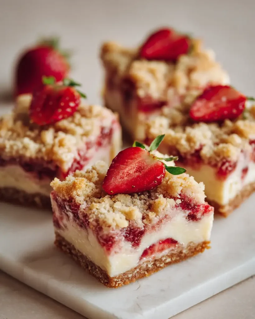 Irresistible Strawberry Cheesecake Crumb Bars You Need to Try - Featured Image