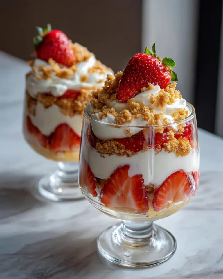 Layered Bliss: Strawberry Cheesecake Trifle Delight - Featured Image