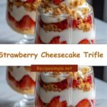 Layered Bliss: Strawberry Cheesecake Trifle Delight