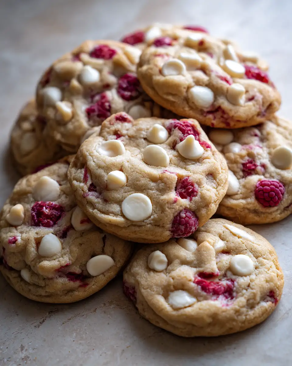 Indulge in Sweet Bliss with Irresistible White Chocolate Raspberry Cookies - Featured Image